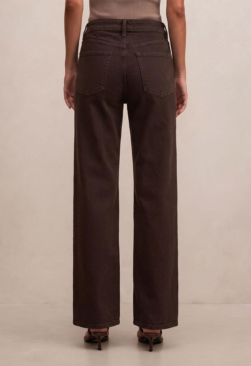 Forever New - Nicki mid-rise straight jeans in chocolate