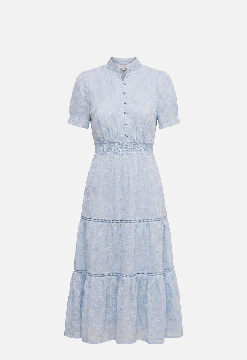 Forever New - Athena short sleeve midi dress in soft blue