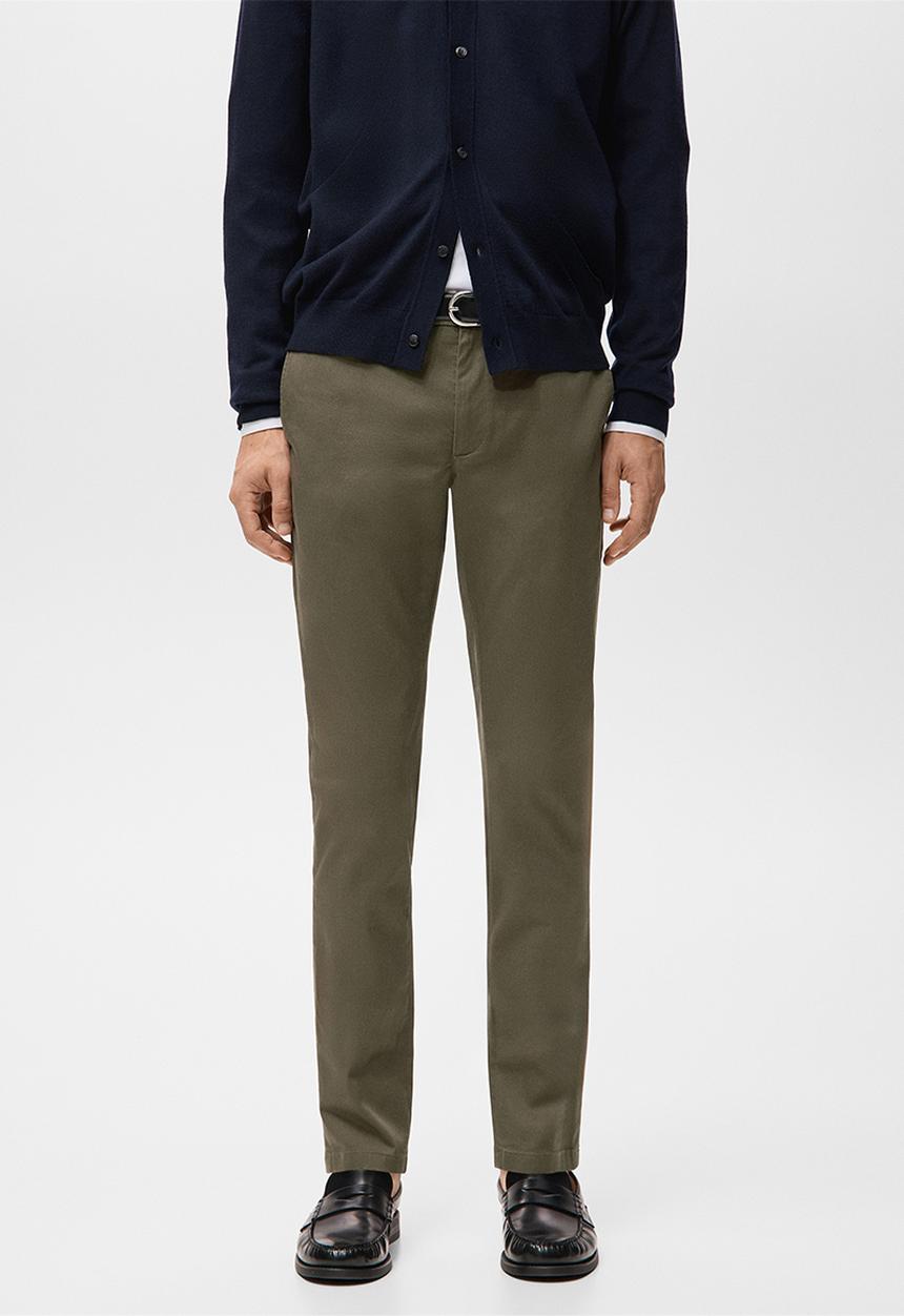 MANGO - Trouser Sbarna - Khaki