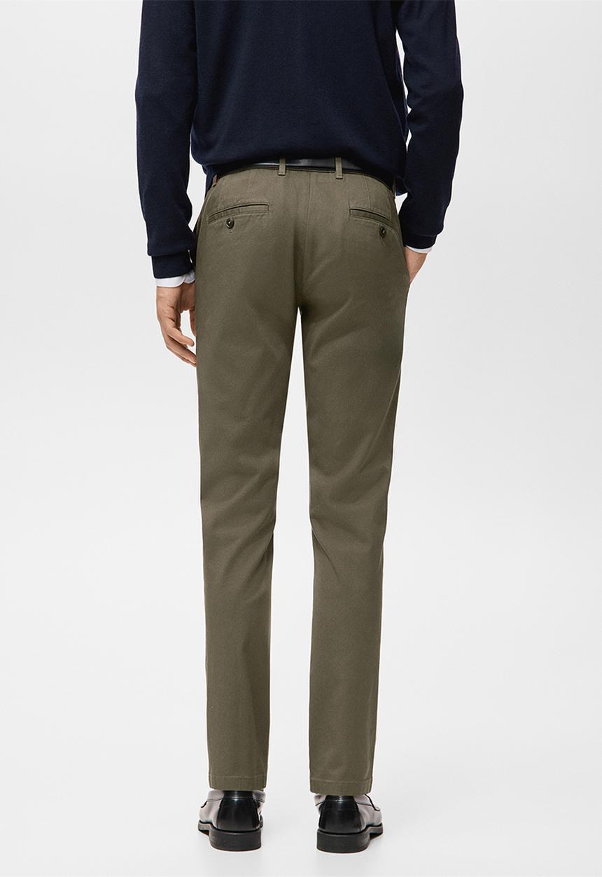 MANGO - Trouser Sbarna - Khaki