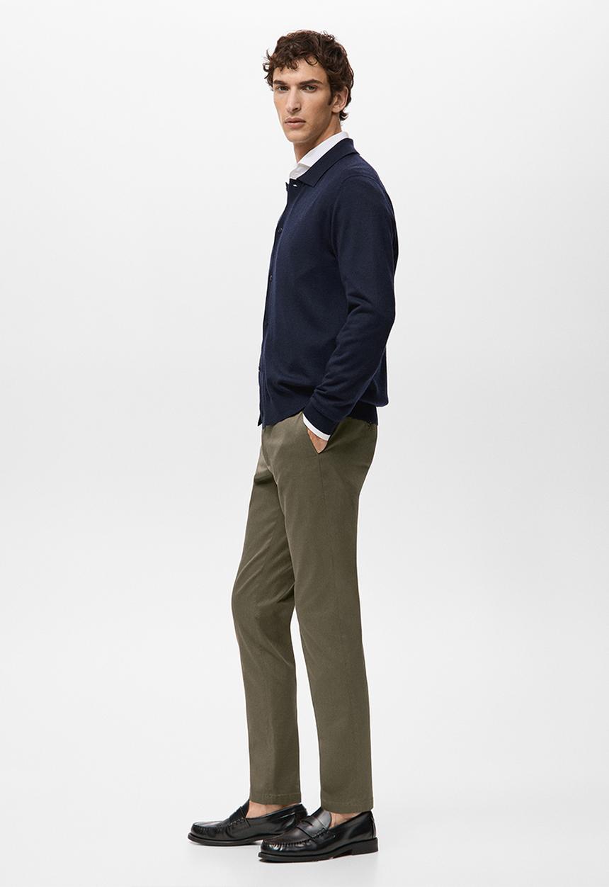 MANGO - Trouser Sbarna - Khaki