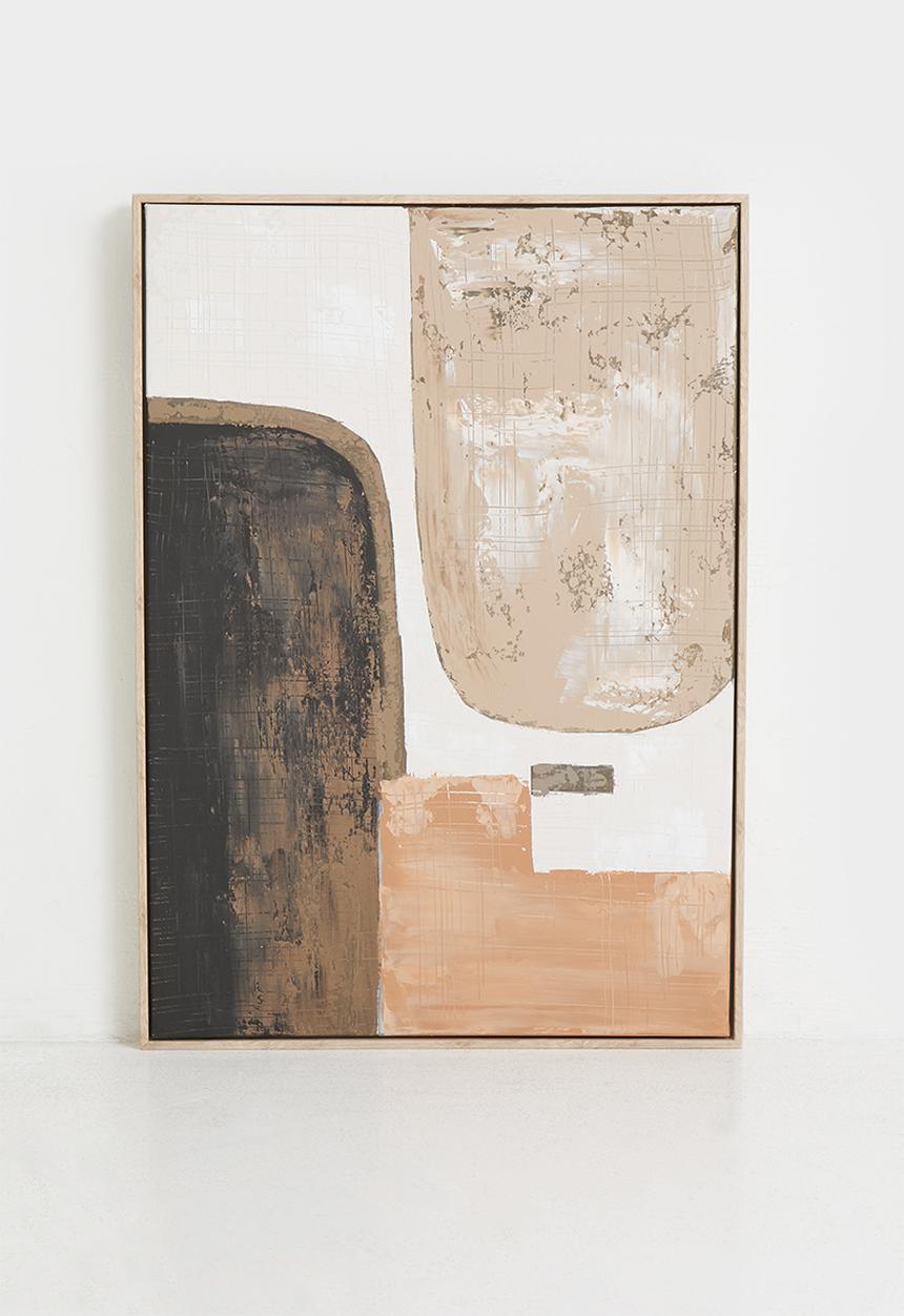 Sixth Floor - Qautro Framed Wall Art - Brown