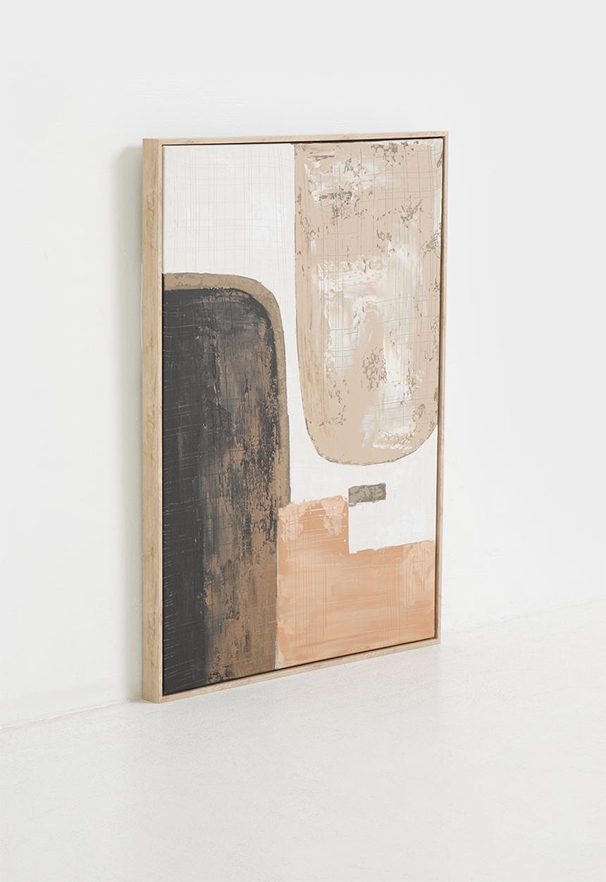 Sixth Floor - Qautro Framed Wall Art - Brown