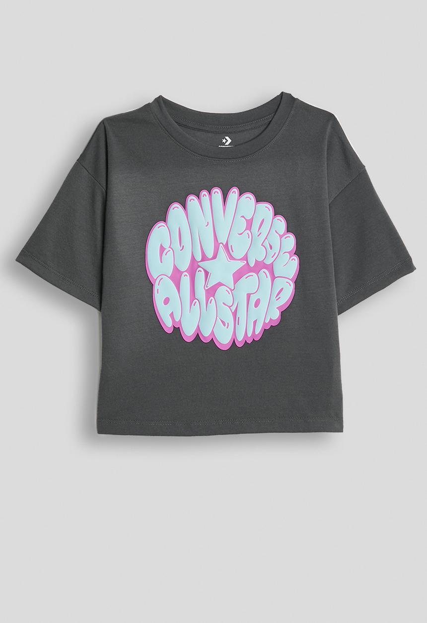 Converse - Cnvg Bubble Graphic Boxy Tee - Dark Matter