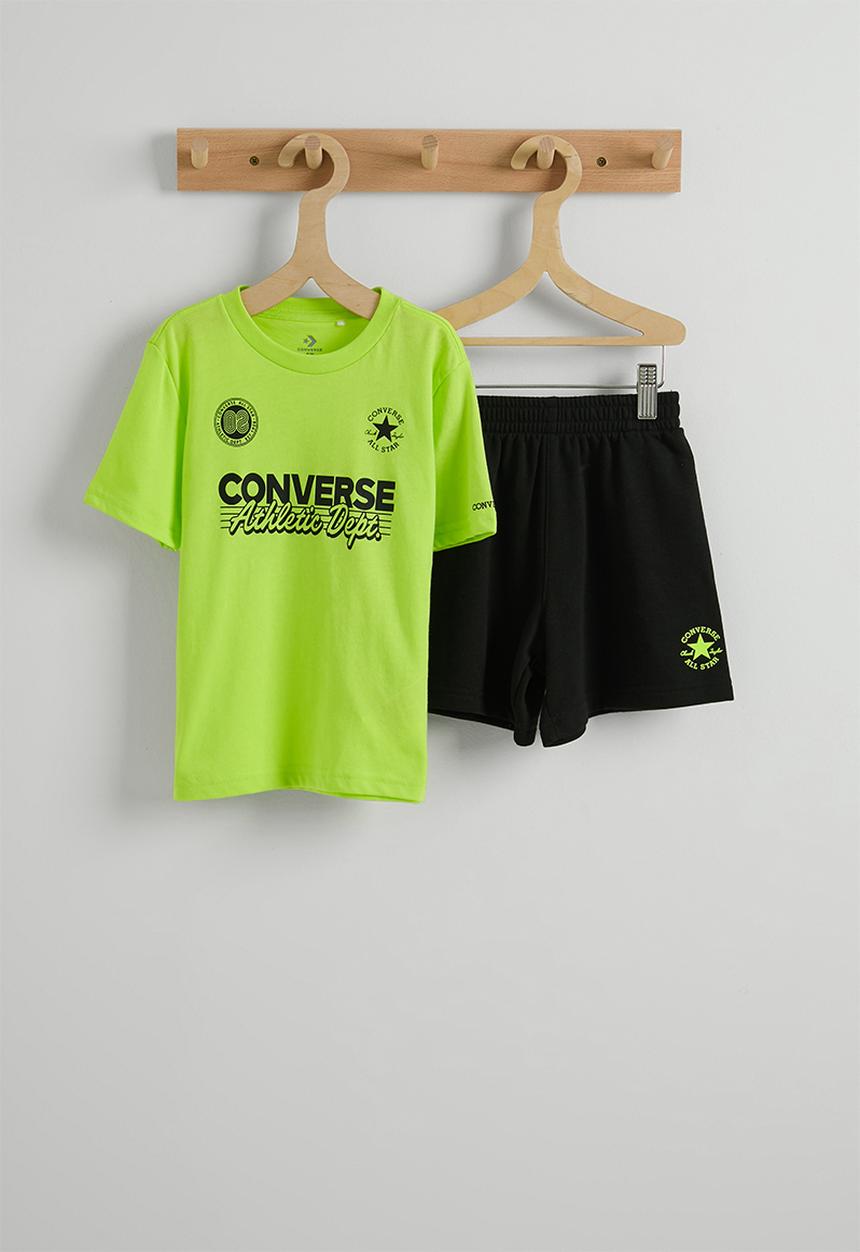 Converse - Cnvb Multi Hit Gfx Short Set - green & black
