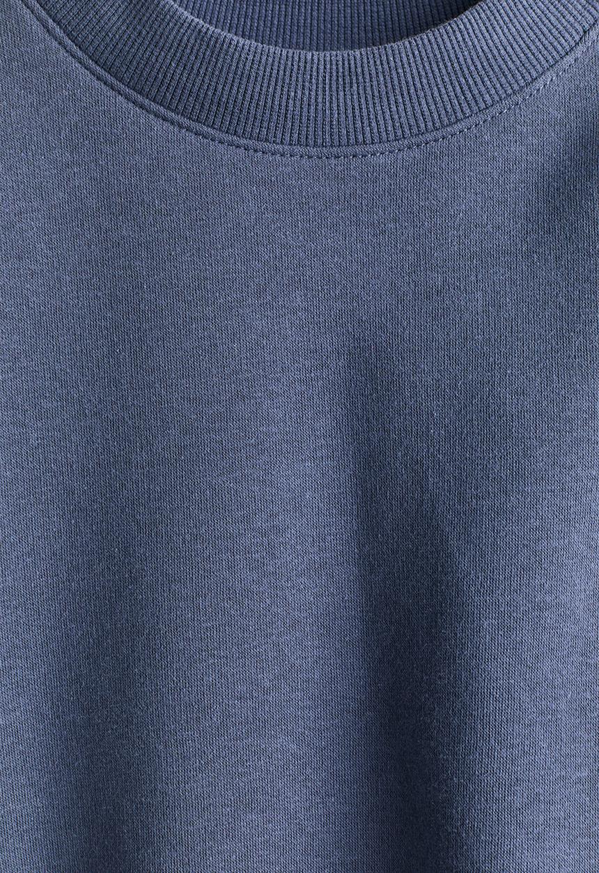 H&M - Oversized brushed-inside sweatshirt - dusty blue