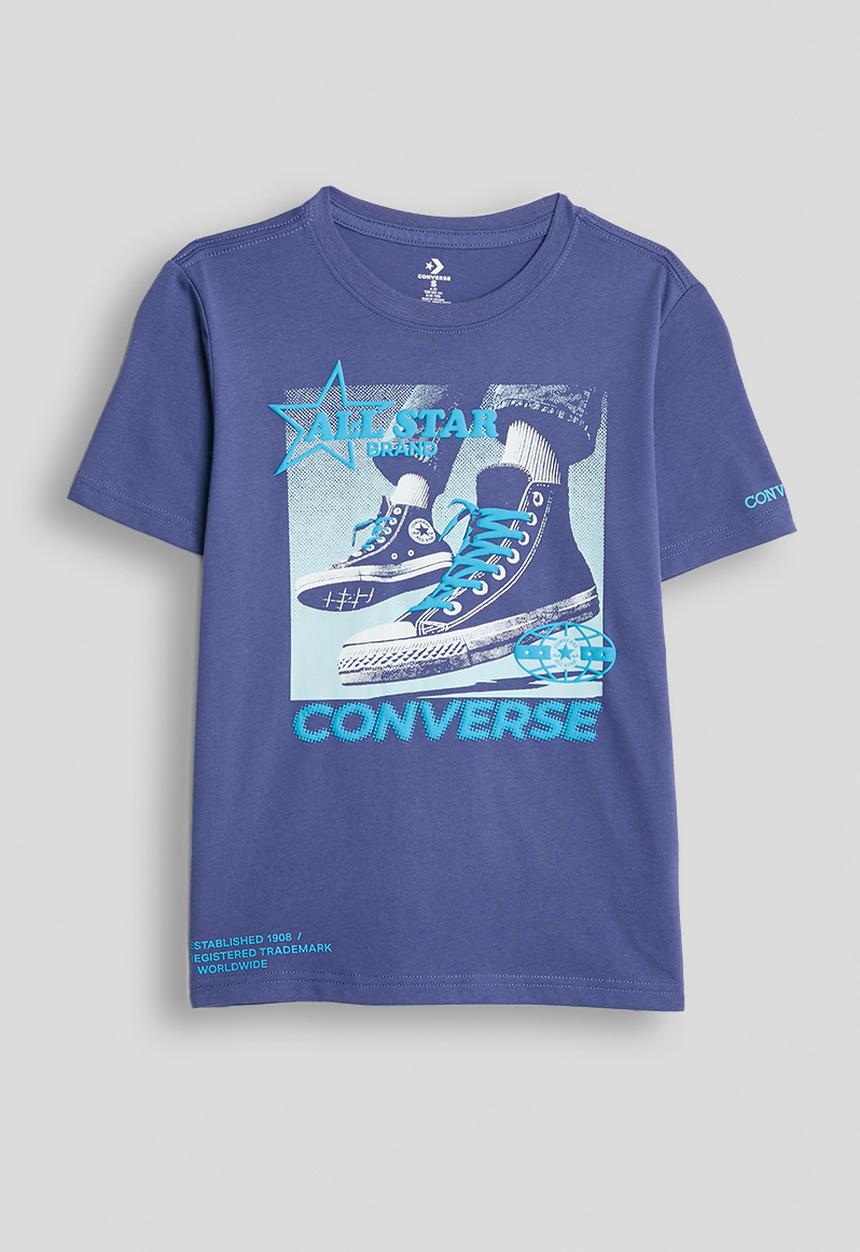 Converse - Cnvb Photo Real Cnv Snkr Tee - Indigo Storm