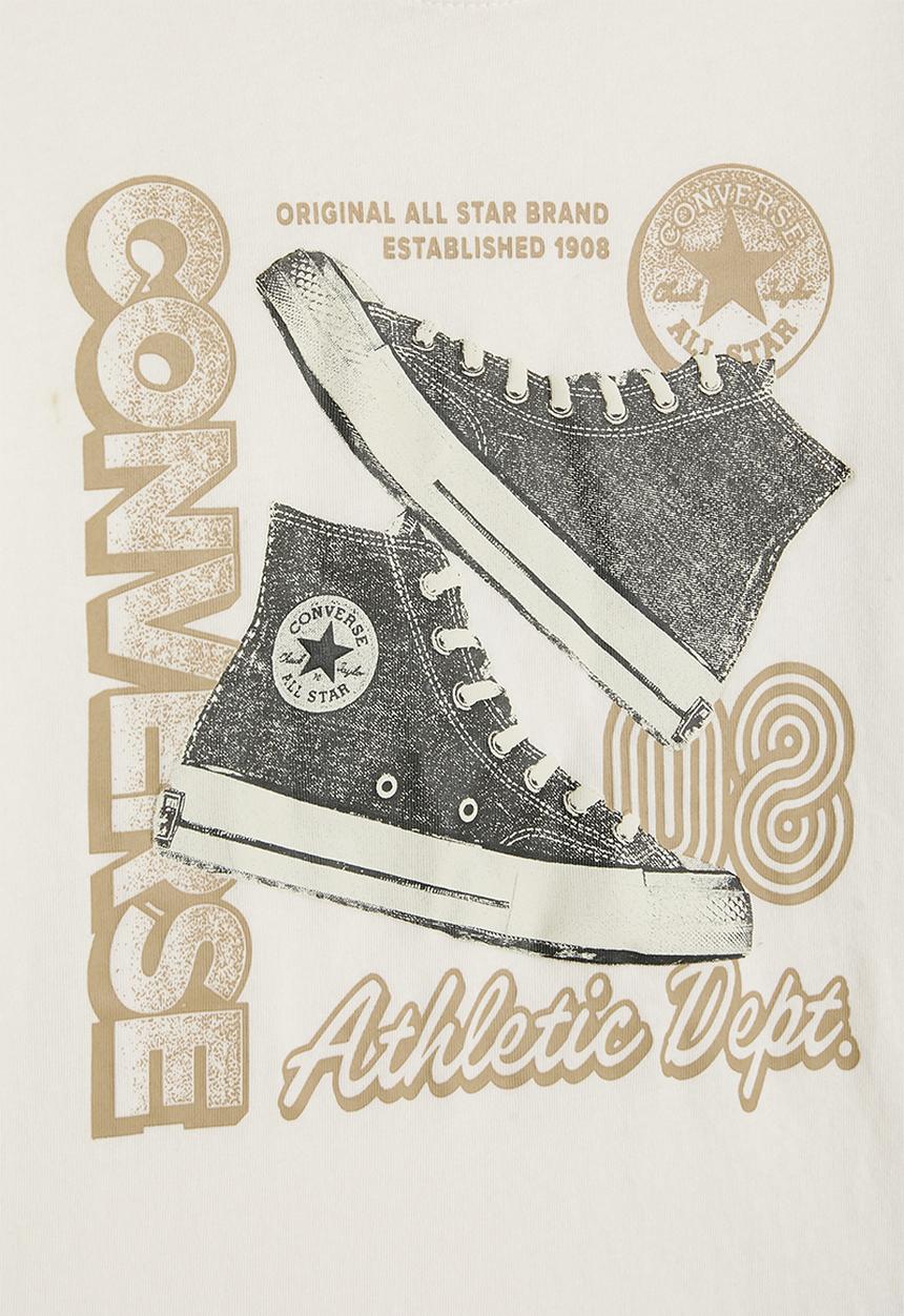 Converse - Cnvb Stacked Cnv Shoe Gfx Tee - Egret