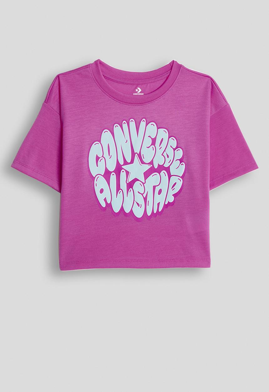 Converse - Cnvg Bubble Graphic Boxy Tee - Shocking Orchid