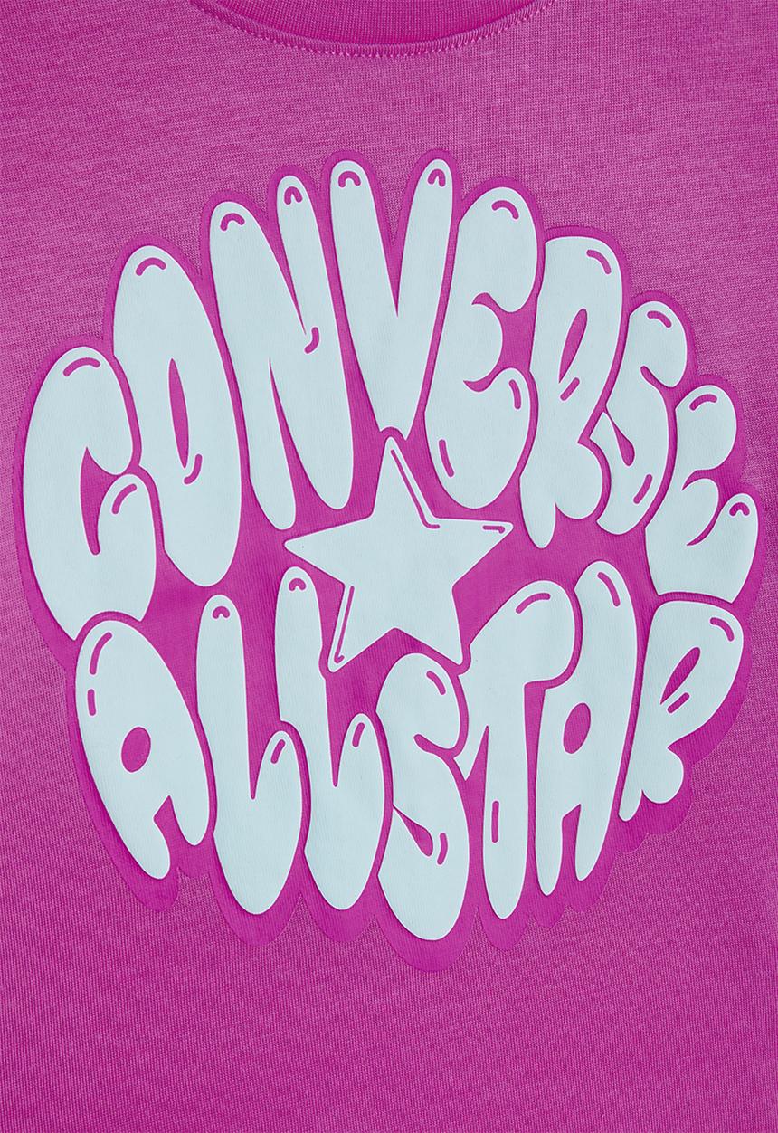 Converse - Cnvg Bubble Graphic Boxy Tee - Shocking Orchid