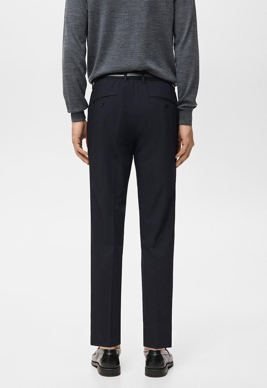 MANGO - Trouser Sbarna - Navy