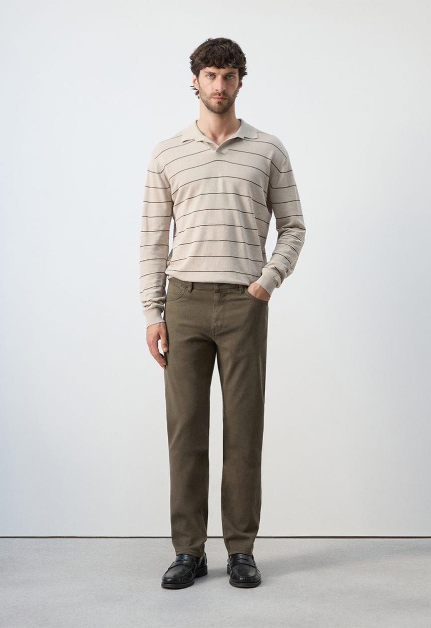 MANGO - Jeans Patrickc - Beige/Khaki