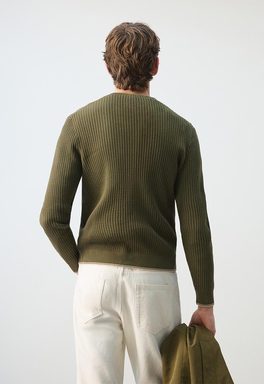 MANGO - Sweater Warrior - Dark Green