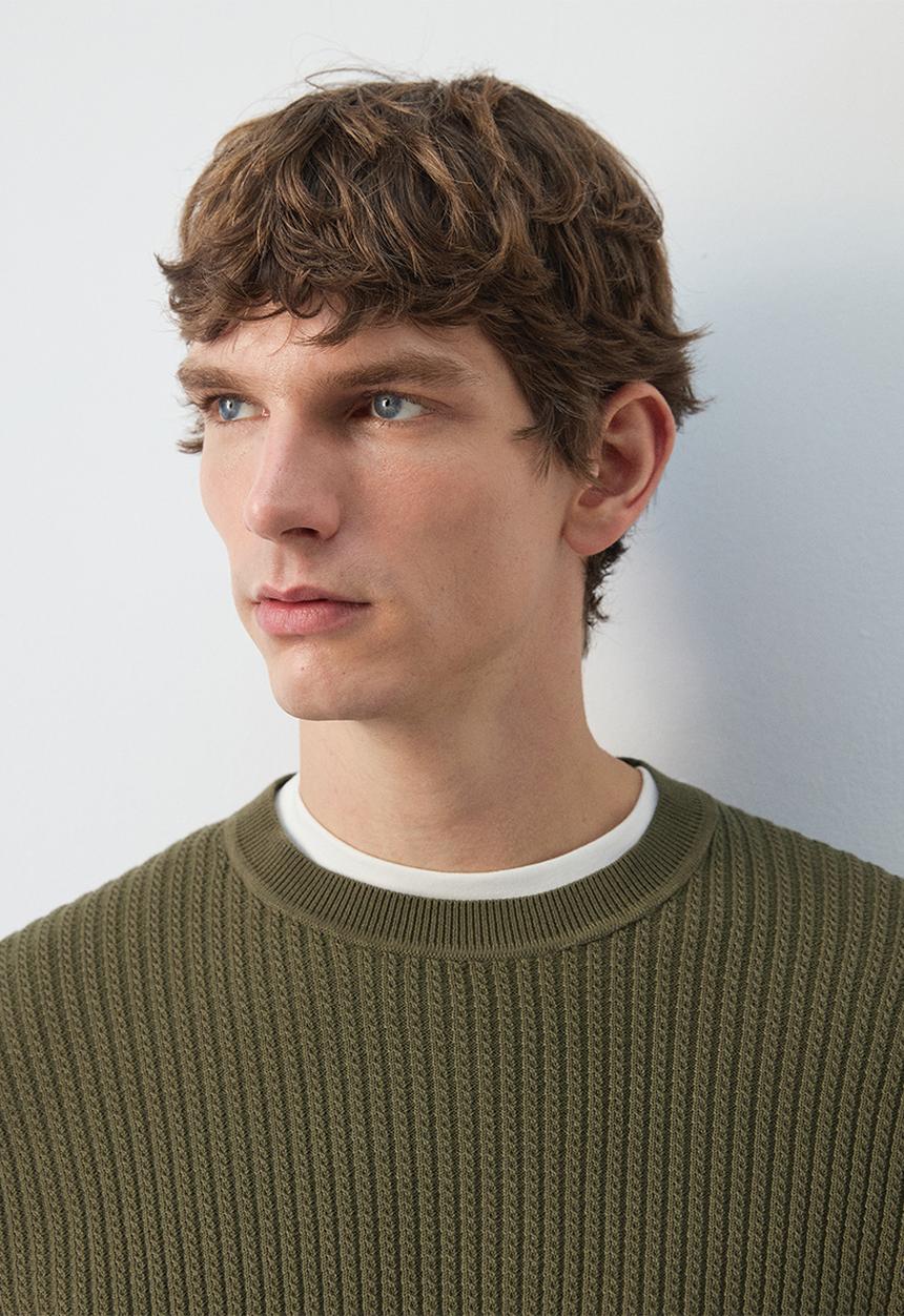MANGO - Sweater Warrior - Dark Green