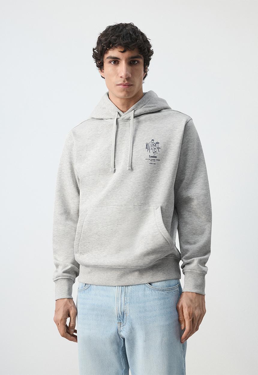 MANGO - Sweatshirt London - Medium Gray