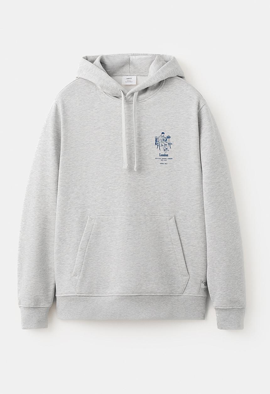 MANGO - Sweatshirt London - Medium Gray