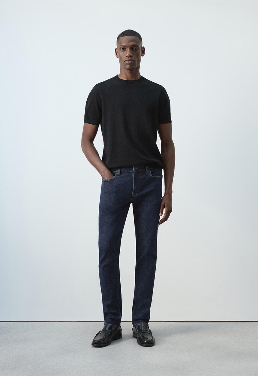 MANGO - Jan slim-fit jeans - Open Blue