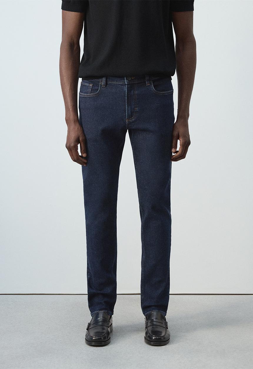 MANGO - Jan slim-fit jeans - Open Blue