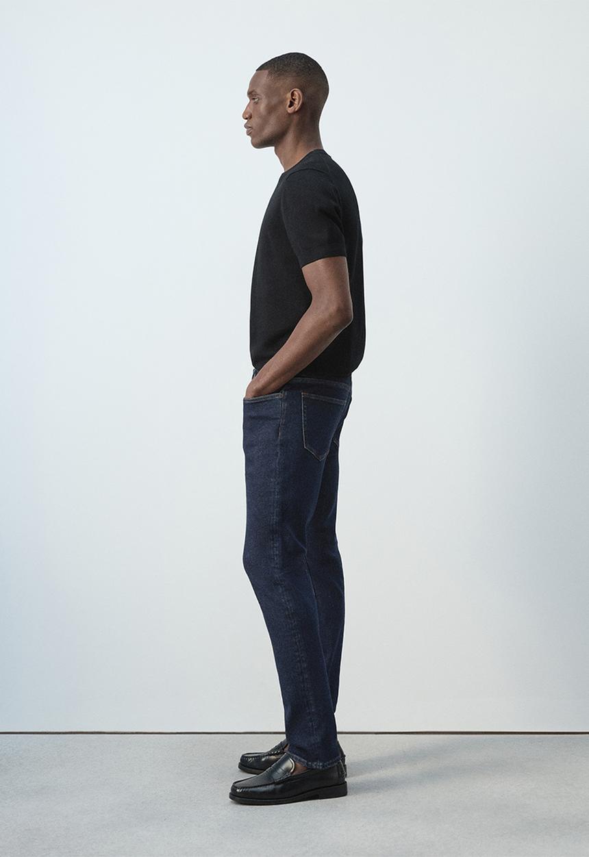 MANGO - Jan slim-fit jeans - Open Blue
