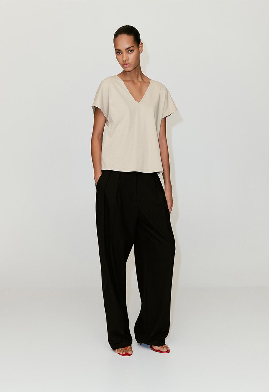 MANGO - T-shirt sevipi - light/pastel gray