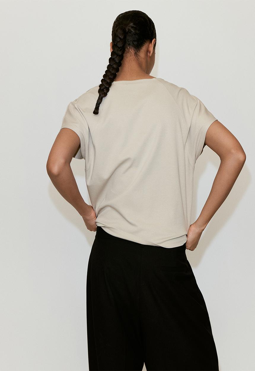 MANGO - T-shirt sevipi - light/pastel gray