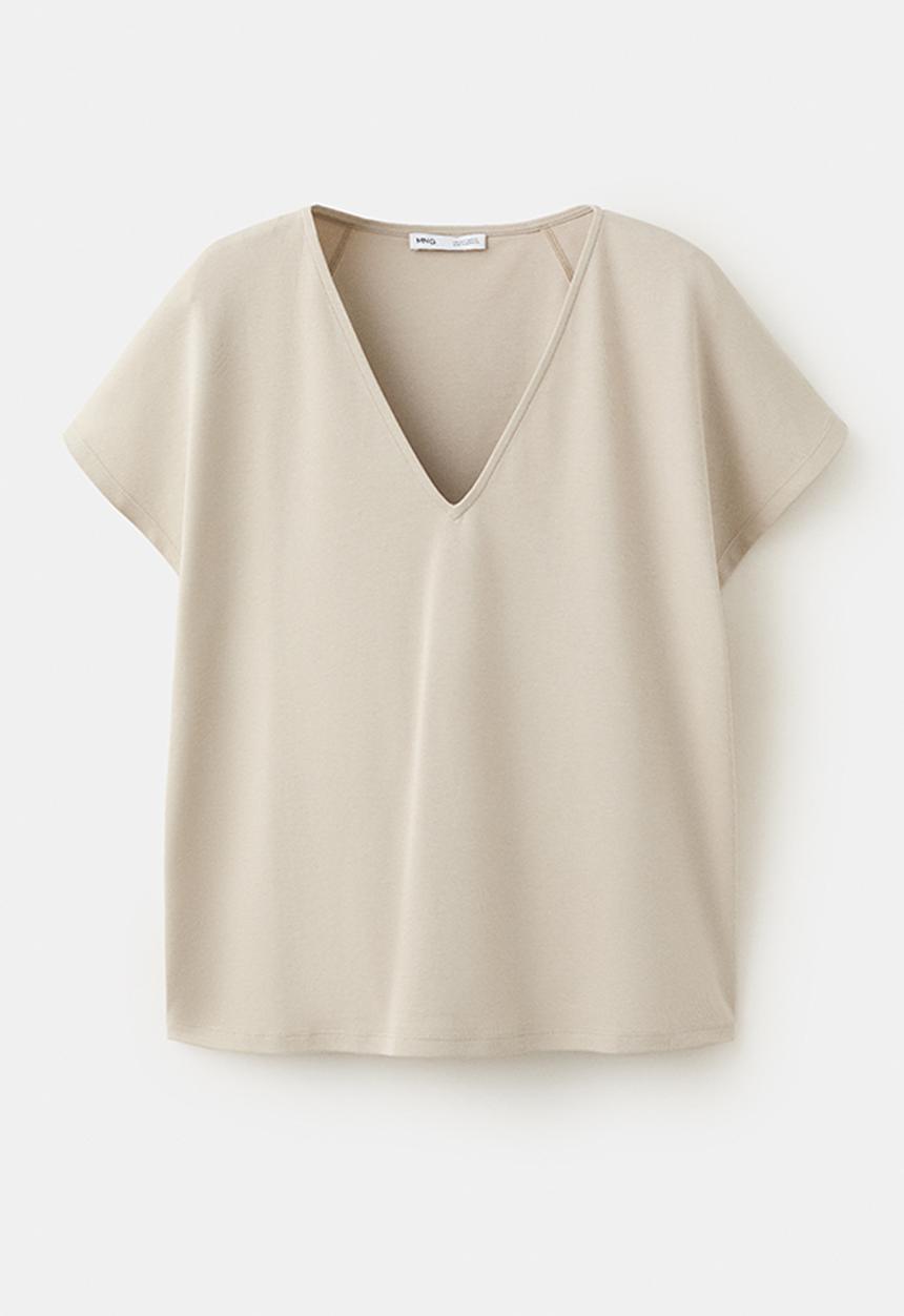 MANGO - T-shirt sevipi - light/pastel gray