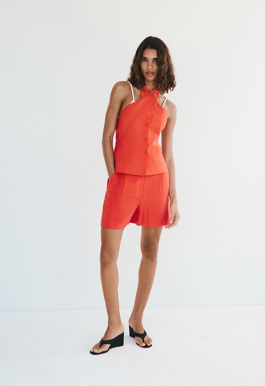 MANGO - Vest peach - light/pastel orange