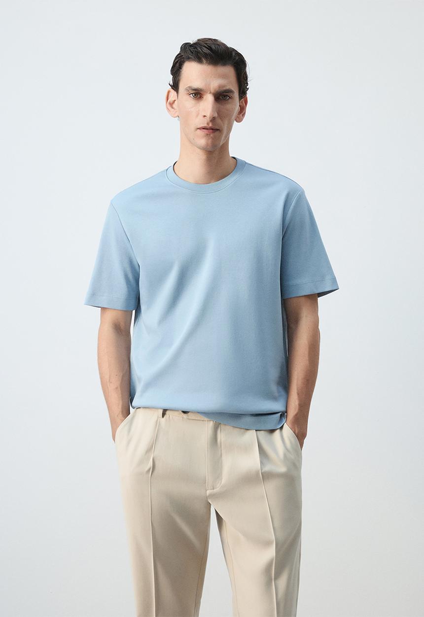 MANGO - T-Shirt Kimi - Turquoise