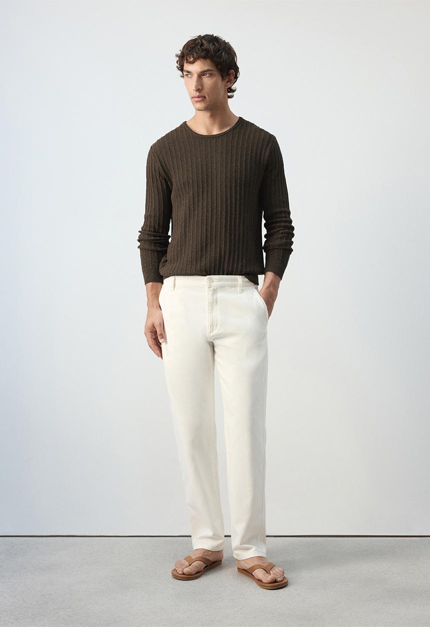 MANGO - Jeans Sandy - Offwhite