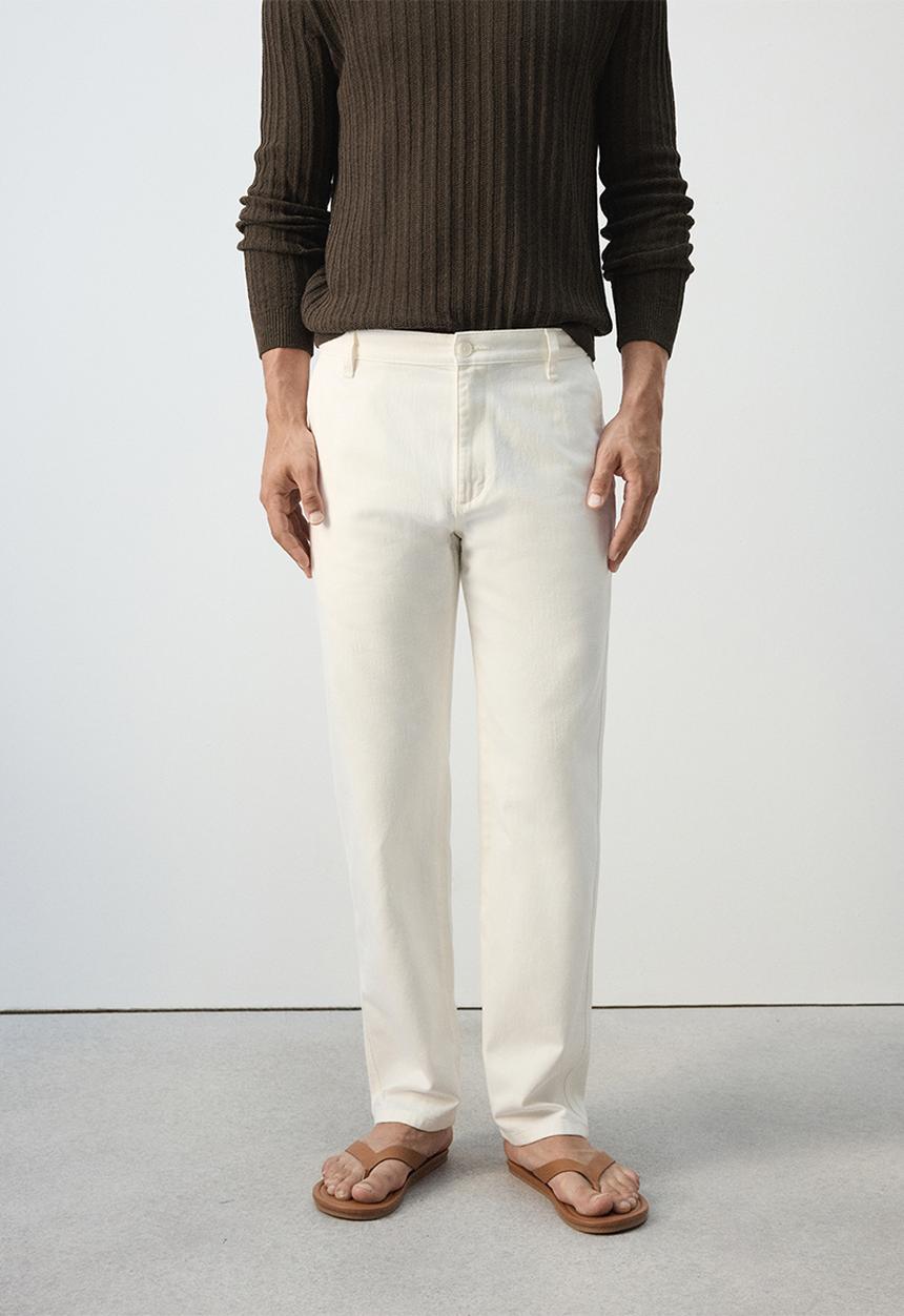 MANGO - Jeans Sandy - Offwhite