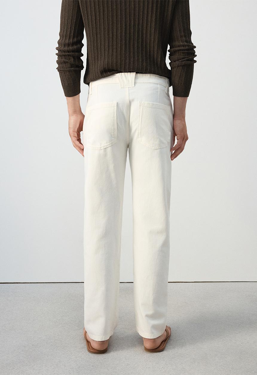 MANGO - Jeans Sandy - Offwhite