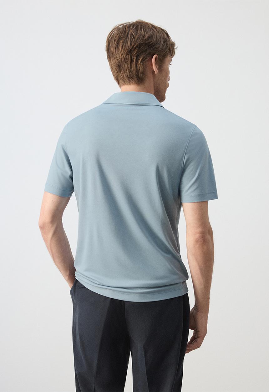 MANGO - Poloshirt Carlez - Sky Blue