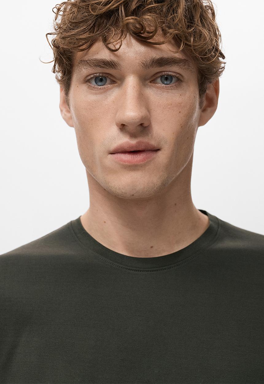 MANGO - T-Shirt Bellow - Dark Brown
