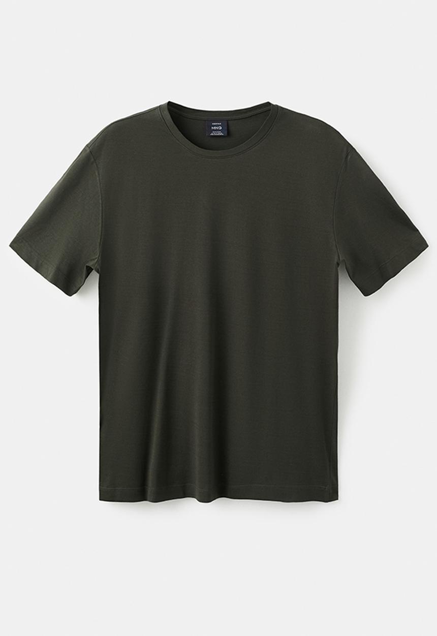 MANGO - T-Shirt Bellow - Dark Brown