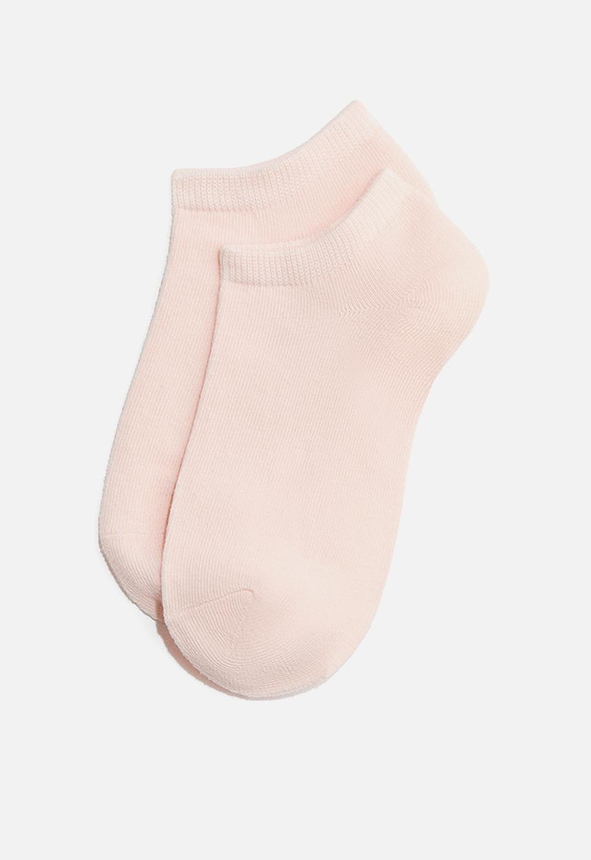 H&M - 7 Pack trainer socks - powder pink/dark brown