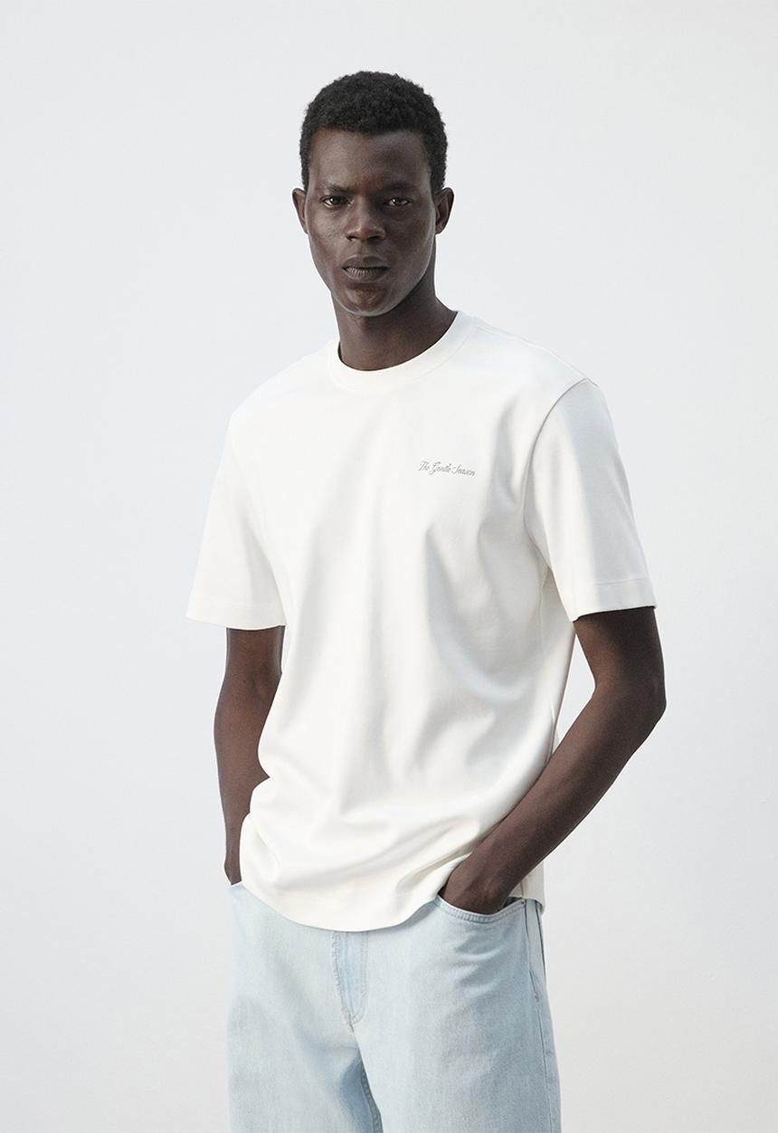 MANGO - T-Shirt Gentle - White