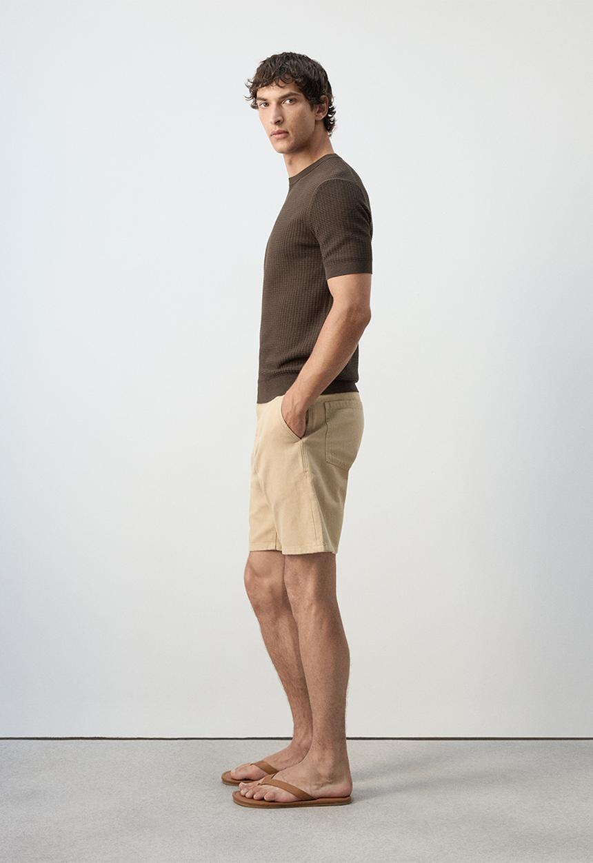 MANGO - T-Shirt Fluid - Brown
