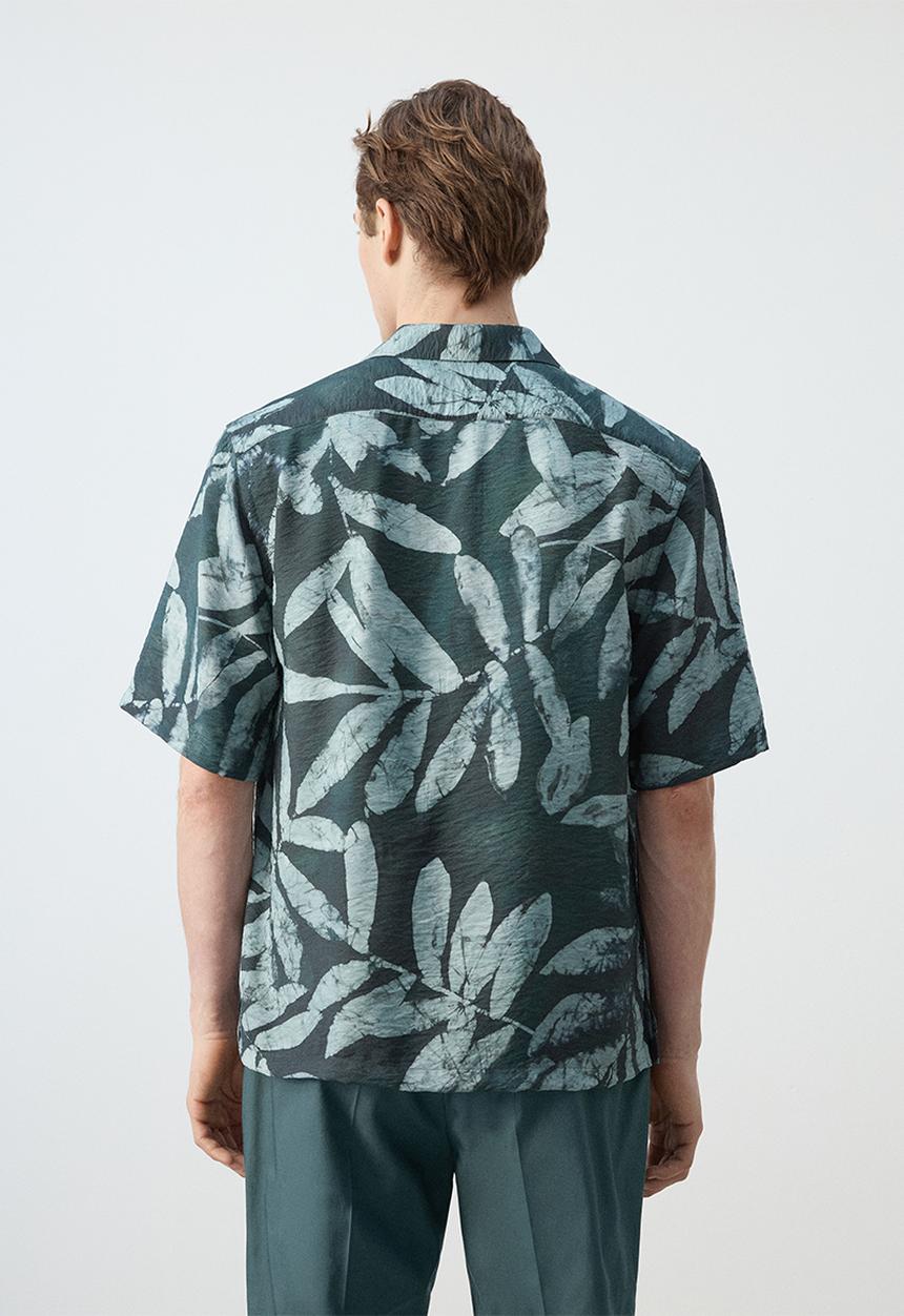 MANGO - Shirt Siciliav - Bright Green