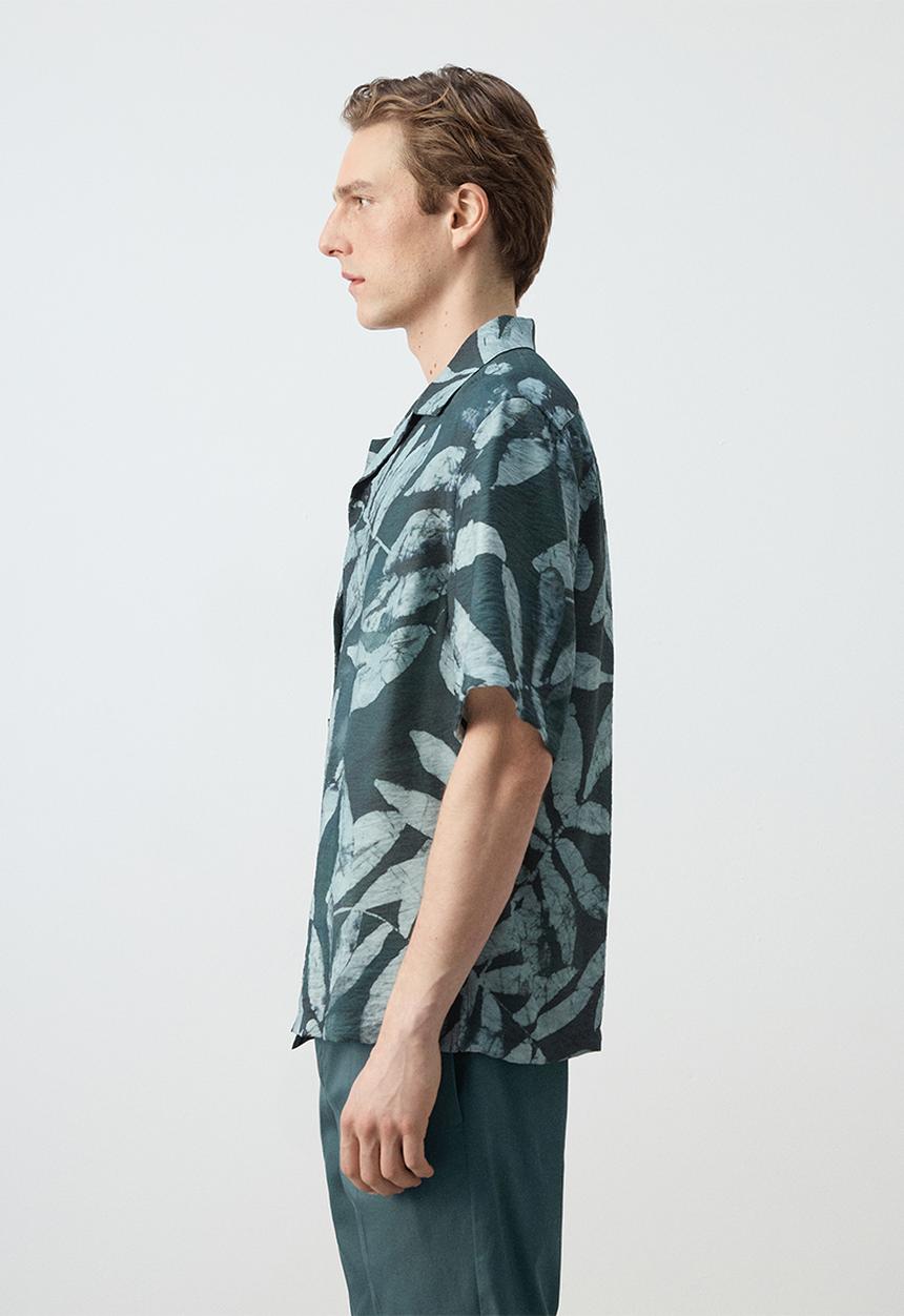 MANGO - Shirt Siciliav - Bright Green
