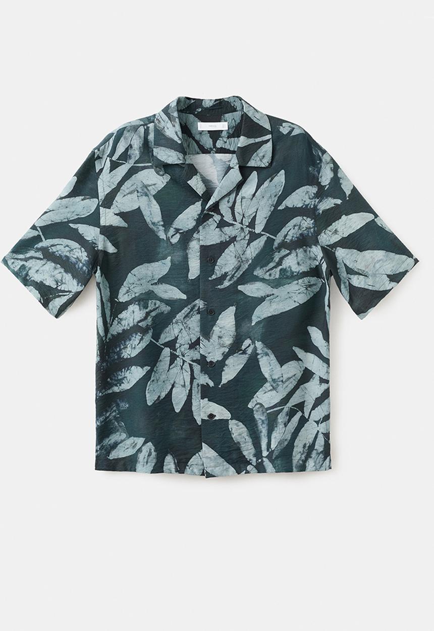 MANGO - Shirt Siciliav - Bright Green