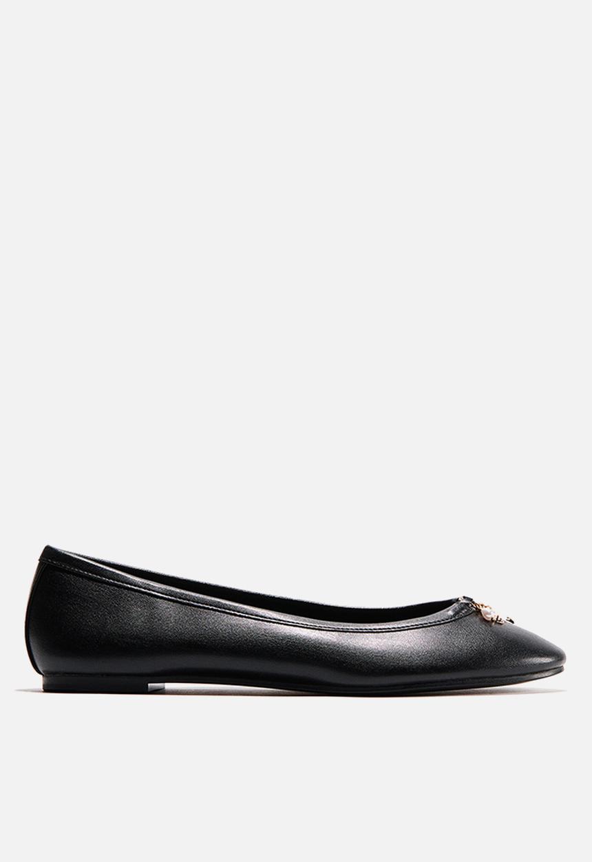 H&M - Charm-detail ballet flats - black