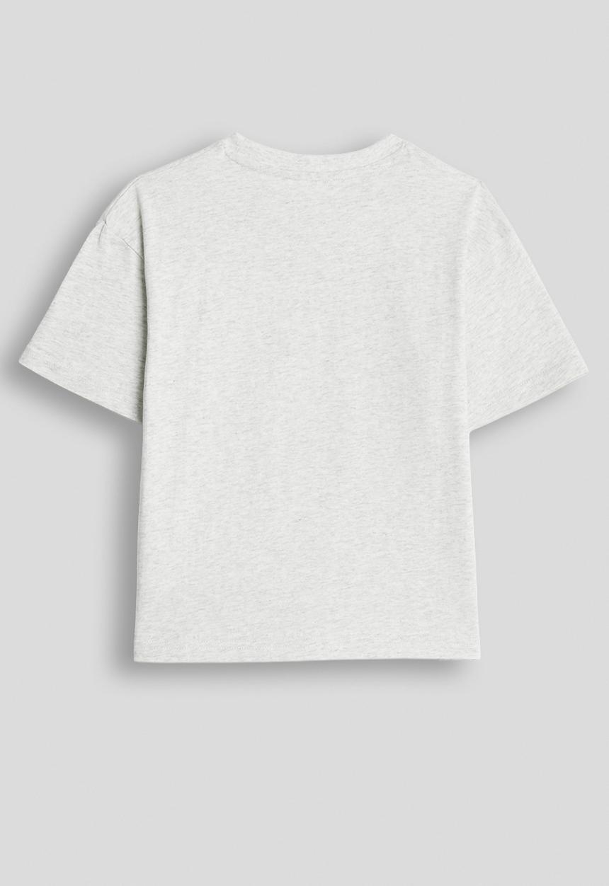 Pop Candy - Slogan crew neck tee - light grey