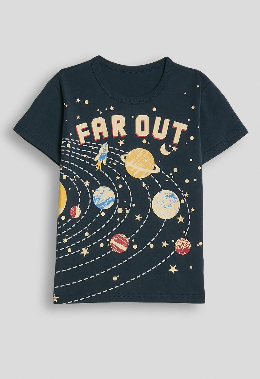 Pop Candy - Space graphic tee - navy