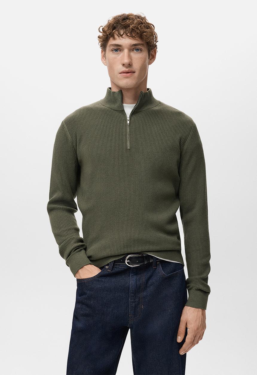 MANGO - Sweater Antiguap - Dark Green