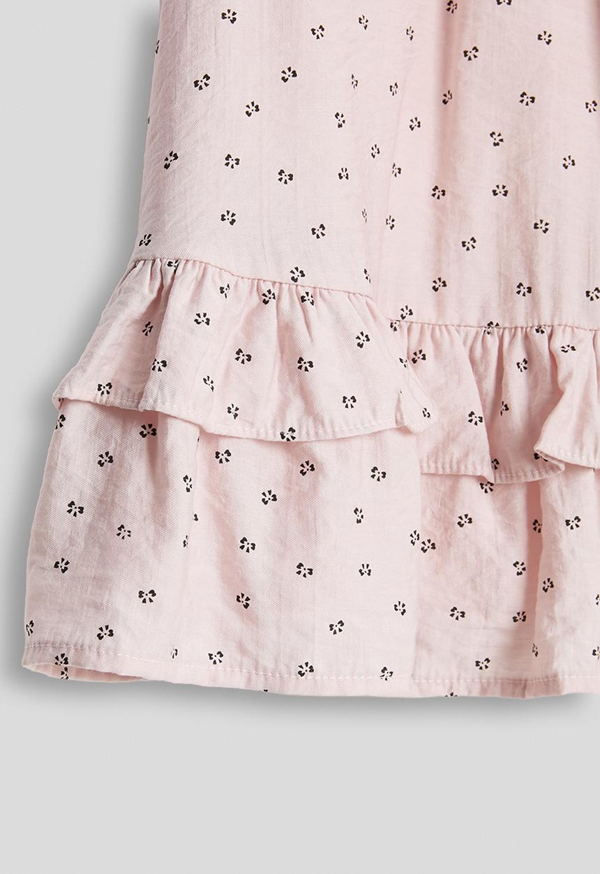 Pop Candy - Sleevelss ruffled blouse - dusty pink