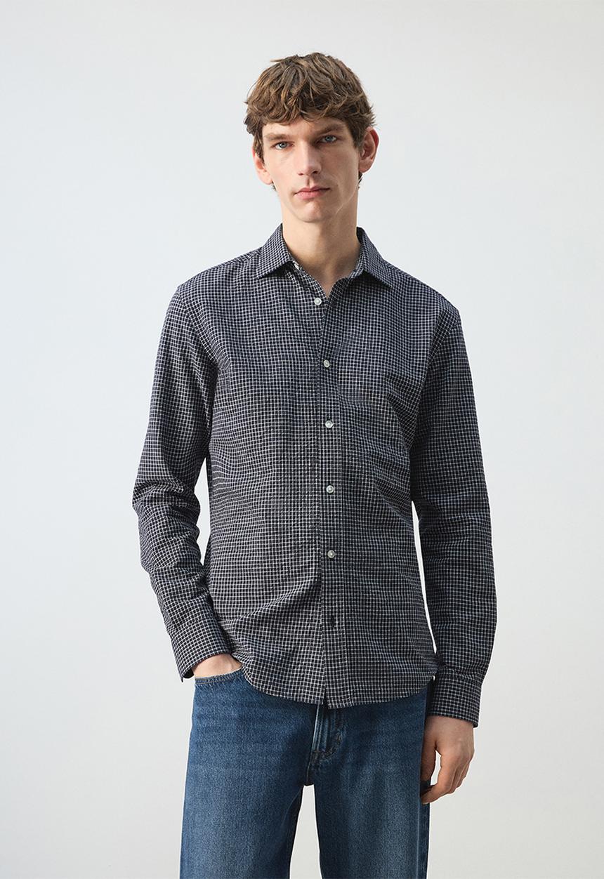 MANGO - Shirt Dani - Navy