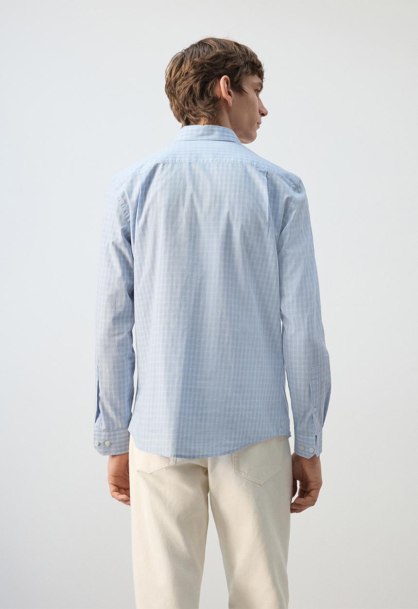 MANGO - Shirt David - Light/Pastel Blue