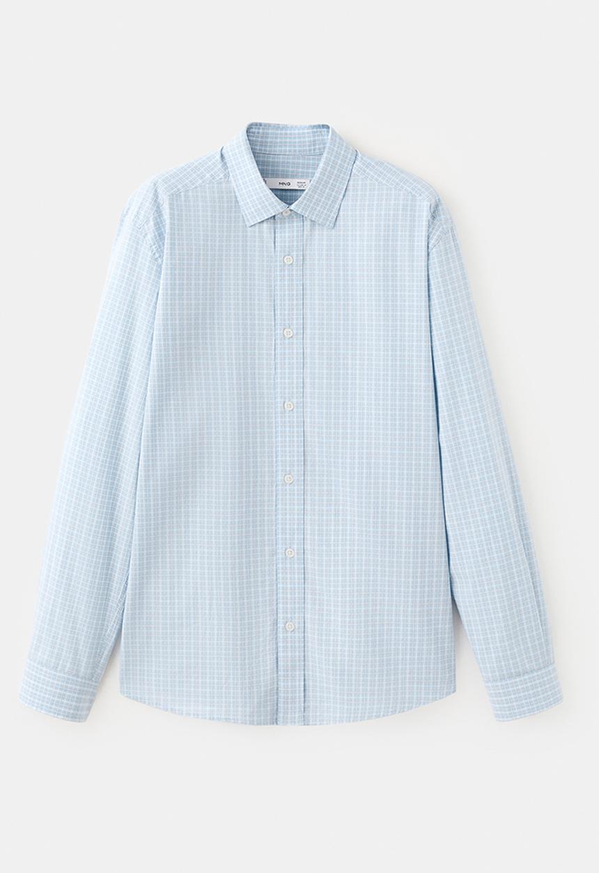 MANGO - Shirt David - Light/Pastel Blue