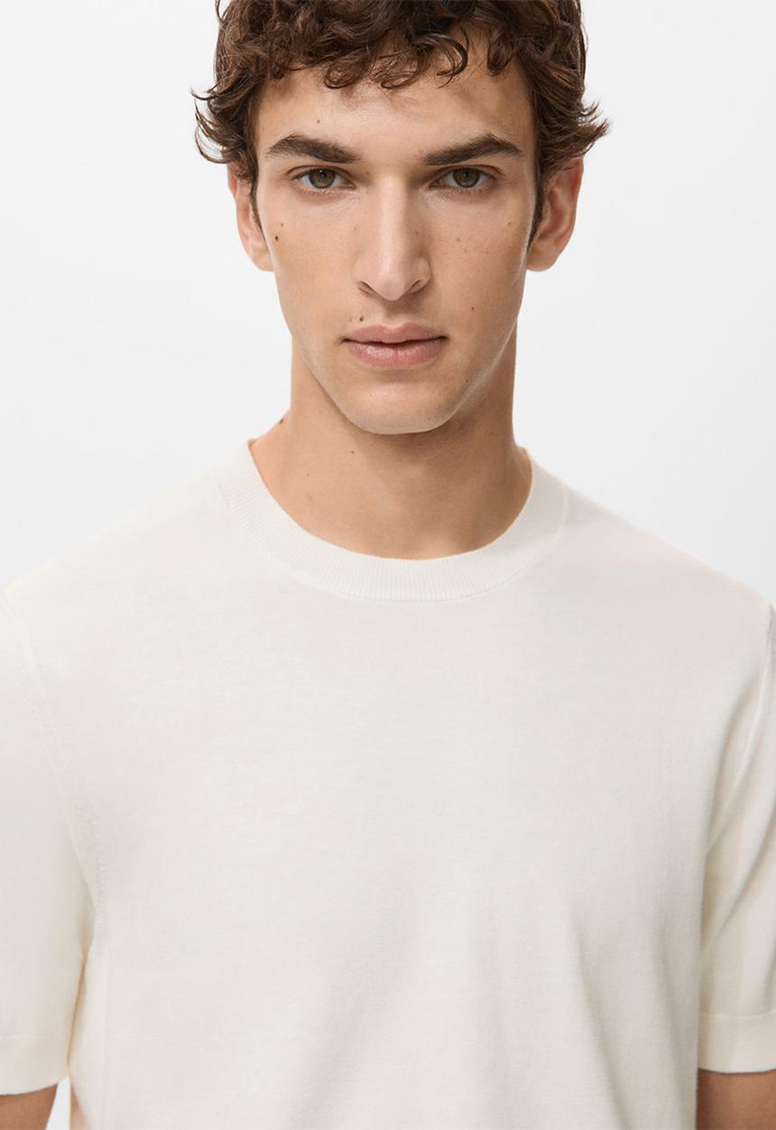 MANGO - T-Shirt Arraona - Natural