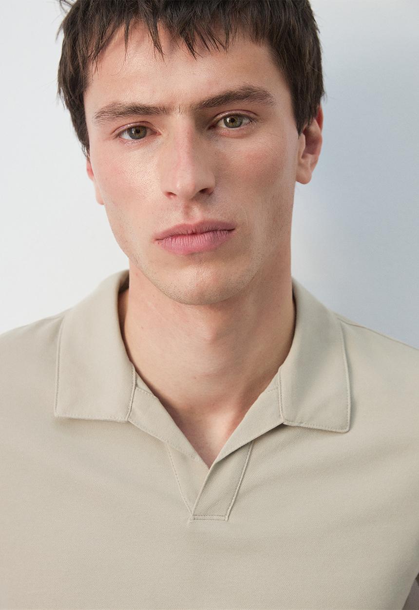 MANGO - Poloshirt Taga - Light Beige